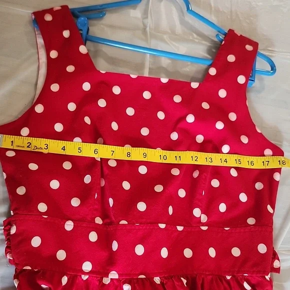 Leslie Lucks Red Polka Dot Dress - Picture 12 of 12